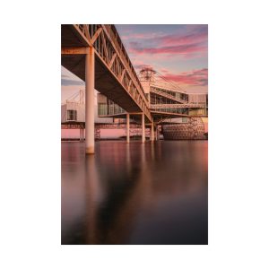 The bridge to the Amusements of Yesteryear (Rolled Print)